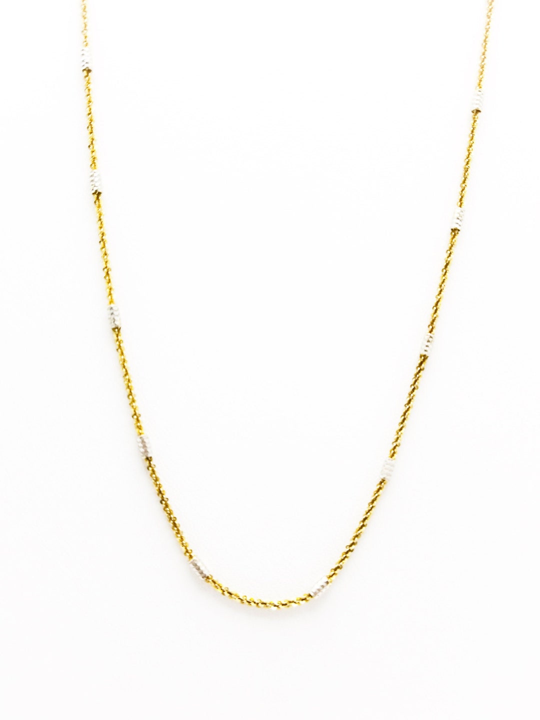 Bar Style Twist Italian Chain Necklace | 925 Sterling Silver - Etsy