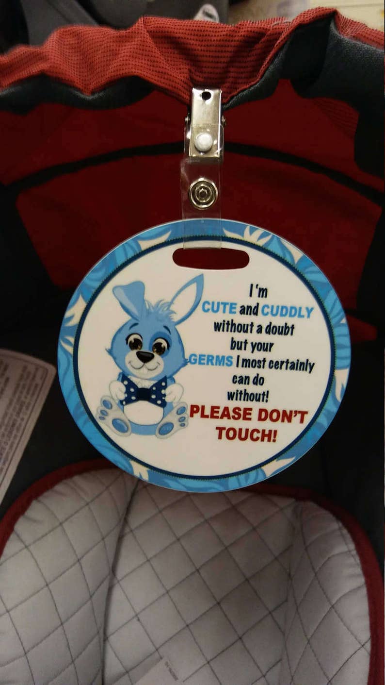 Car Seat Tag, Stroller Tag, Newborn/preemie Germ Stopper Sign, Don't ...