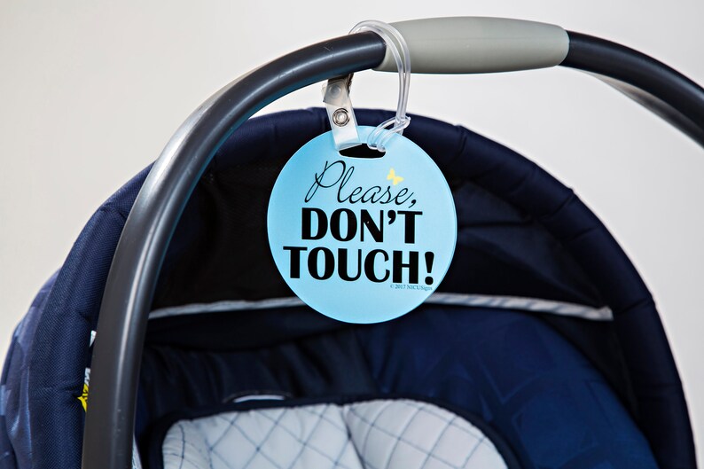 Car Seat Tag Stroller Tag Newborn/Preemie Germ Sign | Etsy