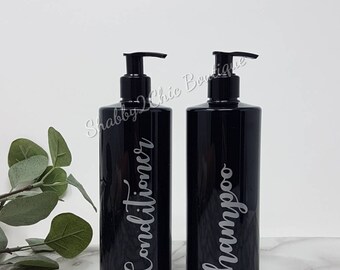 shampoo bottles etsy