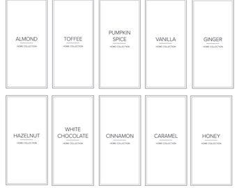 White Flavoured Syrup Labels Waterproof Minimal Oil Resistant Hot Chocolate Station Coffee Bar Labels Sauce Labels Modern Kitchen Stickers