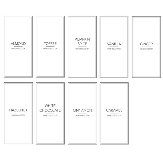 White Flavoured Syrup Labels Waterproof Minimal Oil Resistant Etsy UK