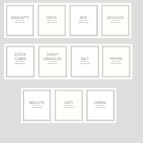 MINIMAL KITCHEN PANTRY Waterproof Labels Spaghetti Pasta Etsy UK