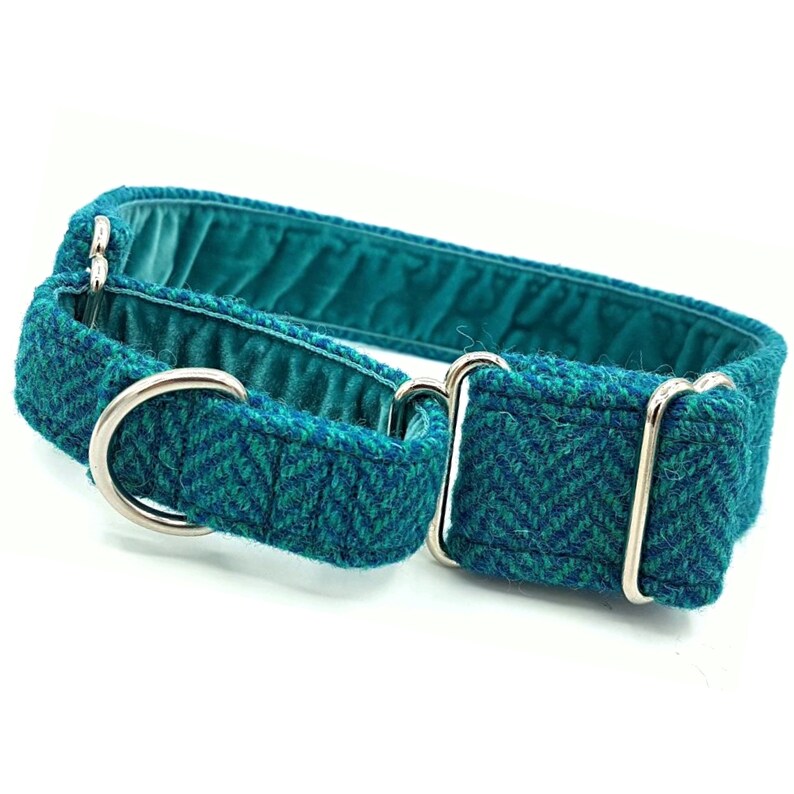 Martingale Dog Collar Harris Tweed Greyhound Whippet
