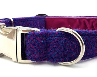 Harris Tweed Dog Collar