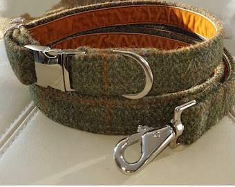Harris Tweed Dog Collar