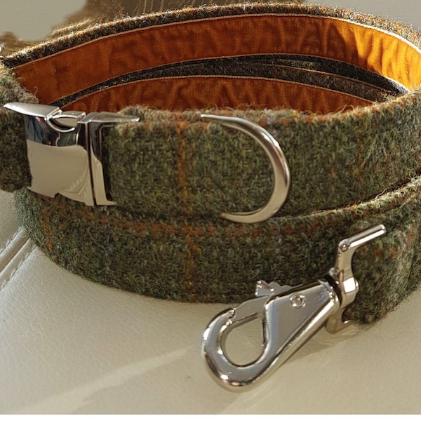 Harris Tweed Dog Collar