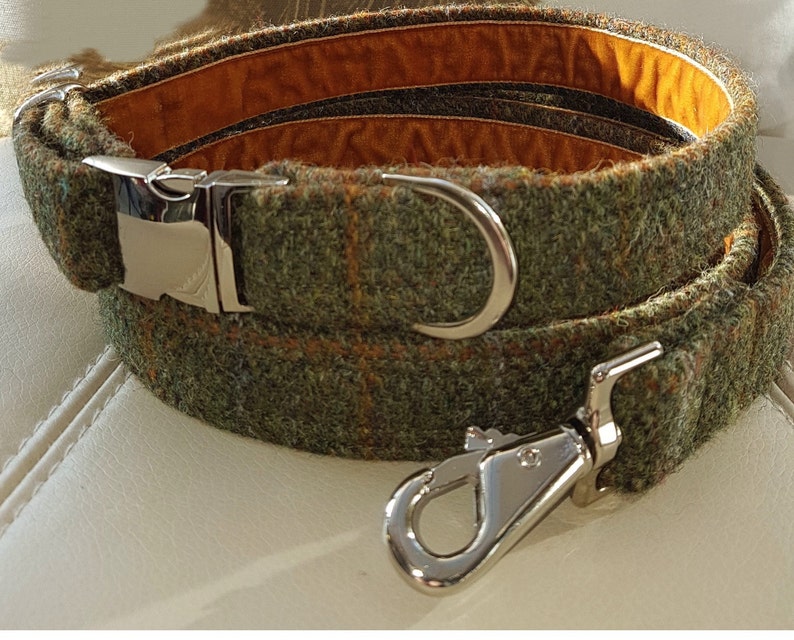 Harris Tweed Dog Collar Etsy UK