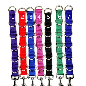 Dog Grooming Cushioned Extender Strap. Heavy Duty. Stainless Steel D Rings. 1&quot; - 25mm Wide.7 Colours to choose from.