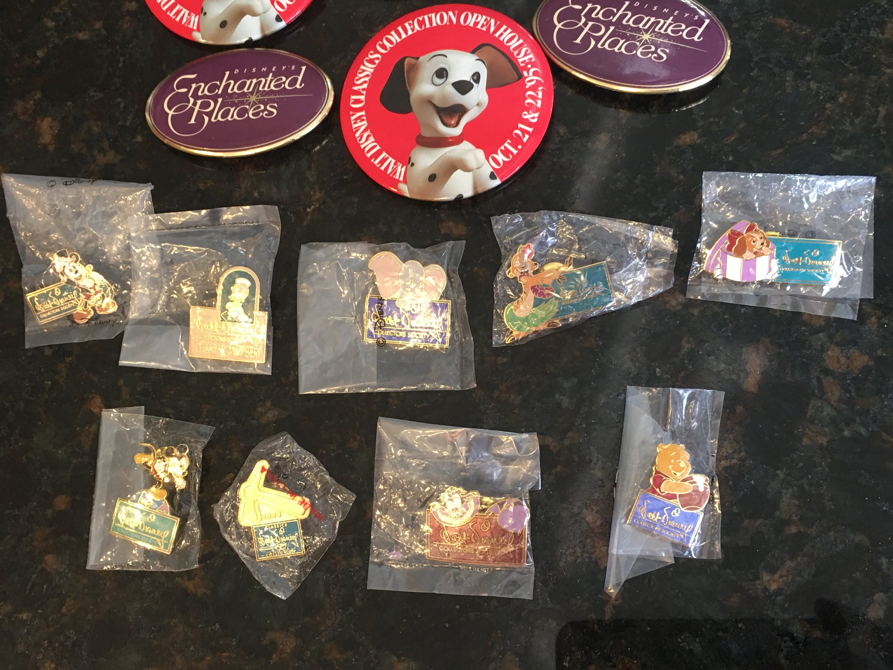 Walt Disney Collectors Society Pin Collection 9 new pins and Etsy