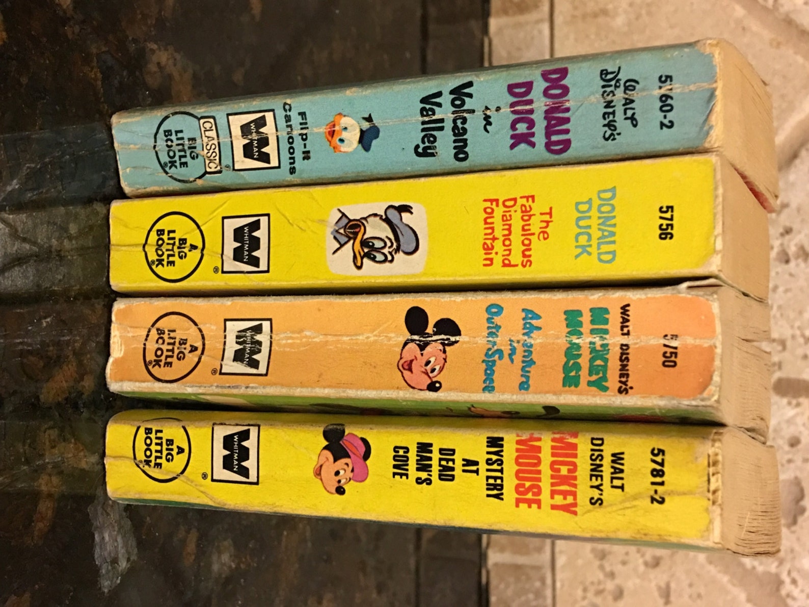 Four 4 Walt Disney BIG LITTLE BOOKS Mickey Adventure Outer Etsy