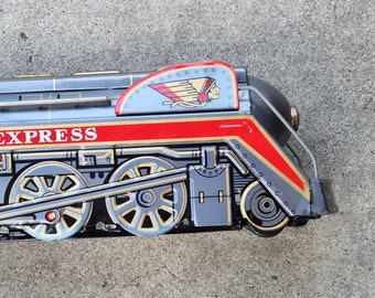 【即出荷】 Train Toy Lithograph Tin Vintage Overland Railway Express その他