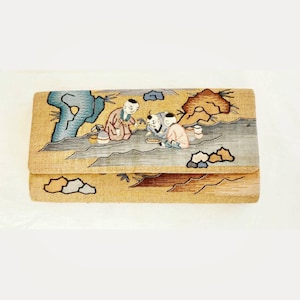 Cartera de mano de seda antigua china Kesi Kossu