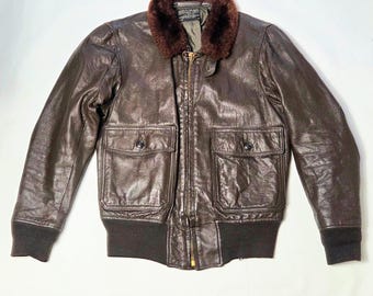 Incredible Vintage 60's - 70's G-1 Style R.sherman Genuine Leather