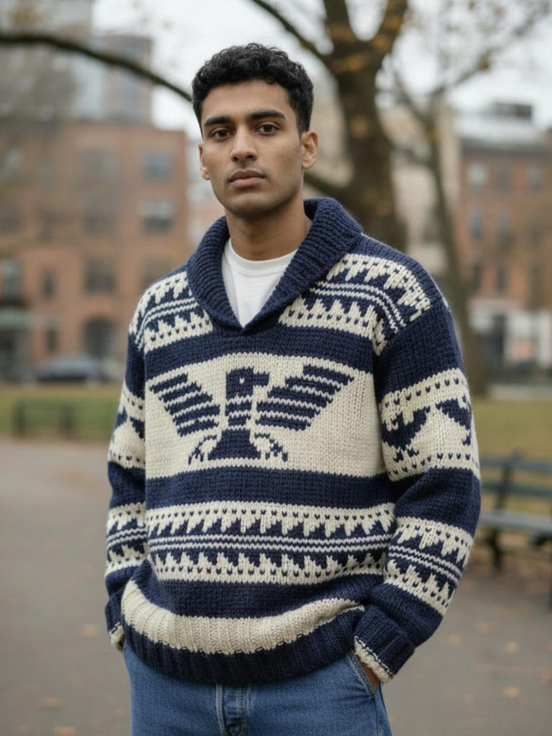Vintage Polo Ralph Lauren Handknit Aztec Indian Eagle Sweater - Etsy Vintage Polo Ralph Lauren Handknit Aztec Indian Eagle Sweater - Etsy