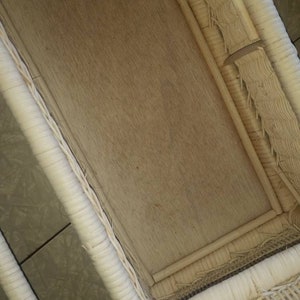 Unidad de almacenamiento de pared de mimbre blanco de mediados | Etsy
