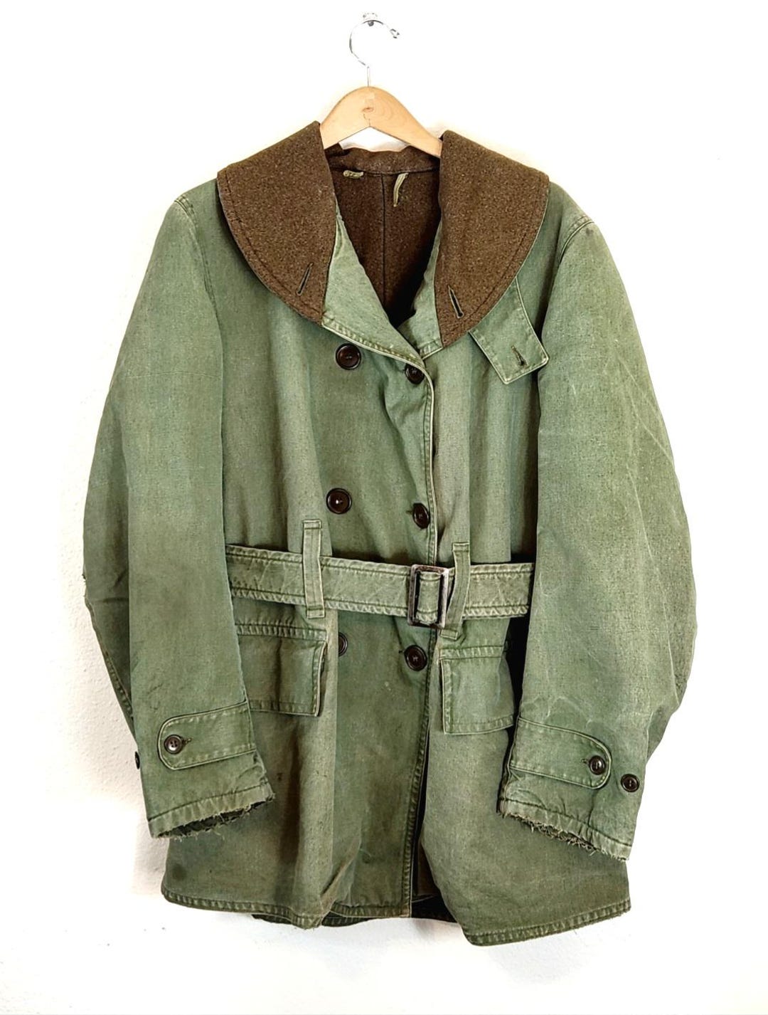 Vintage Original WWII M-38 Mackinaw Jeep Coat - Etsy Vintage Original WWII M-38 Mackinaw Jeep Coat - Etsy