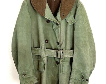 Vintage WWII U.S. Army M-38 Mackinaw Jeep Officer Coat