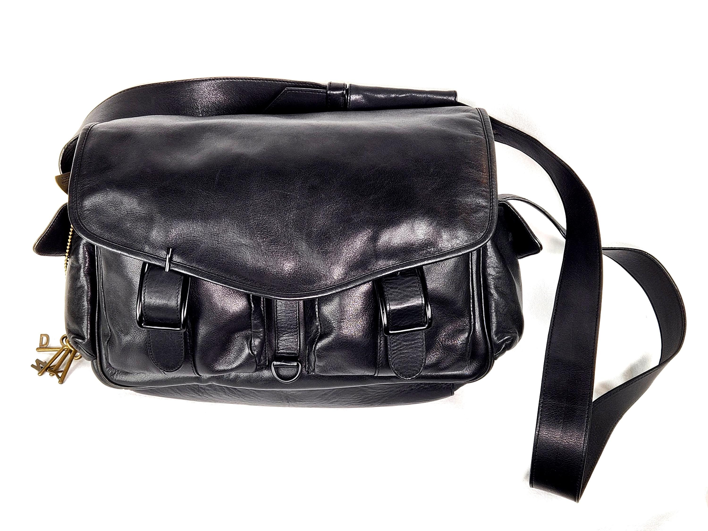 Vintage 90’s Donna Karan Black Leather Backpack with Gold Hardware Donna Karan Backpack Bags & Handbags for Women for sale | eBay main image 2
