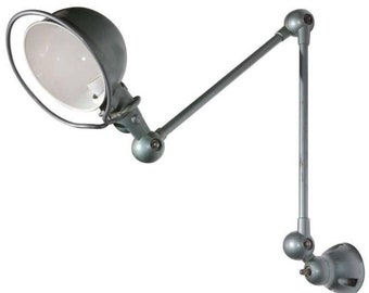 Vintage 1950s Jean Louis Domecq Jielde French Industrial Work Lamp