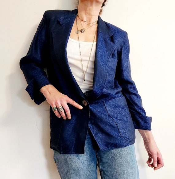 Perry Ellis, Vintage Perry Ellis Oversized Boyfriend Blazer