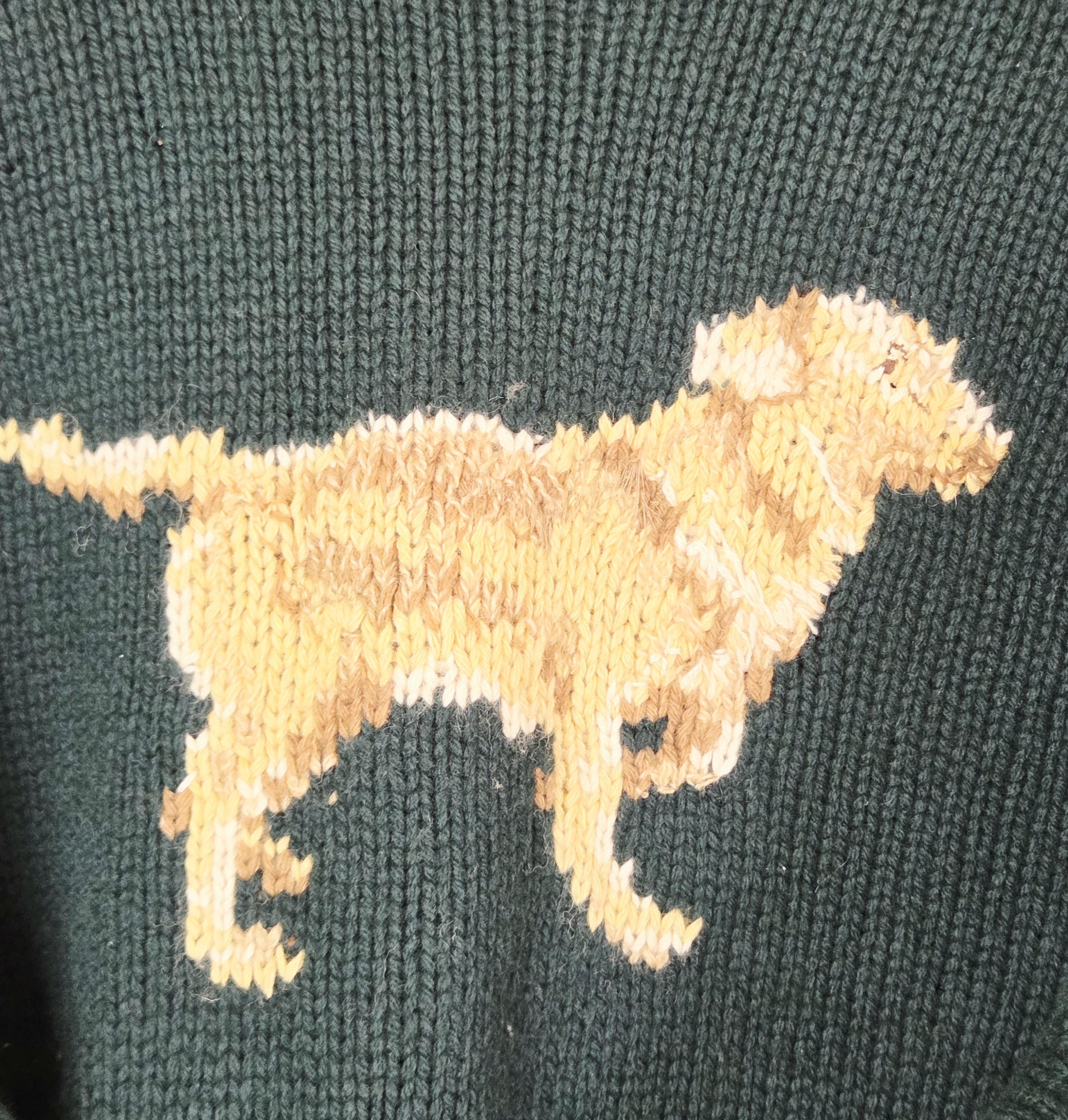 Polo Ralph Lauren Vintage Handknit Dog Sweater - Etsy Canada