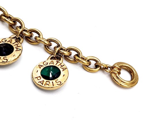 Bracelet Vintage Agatha En Maillons Dorés - Bijou élégant Chaîne Dorée Style Rétro