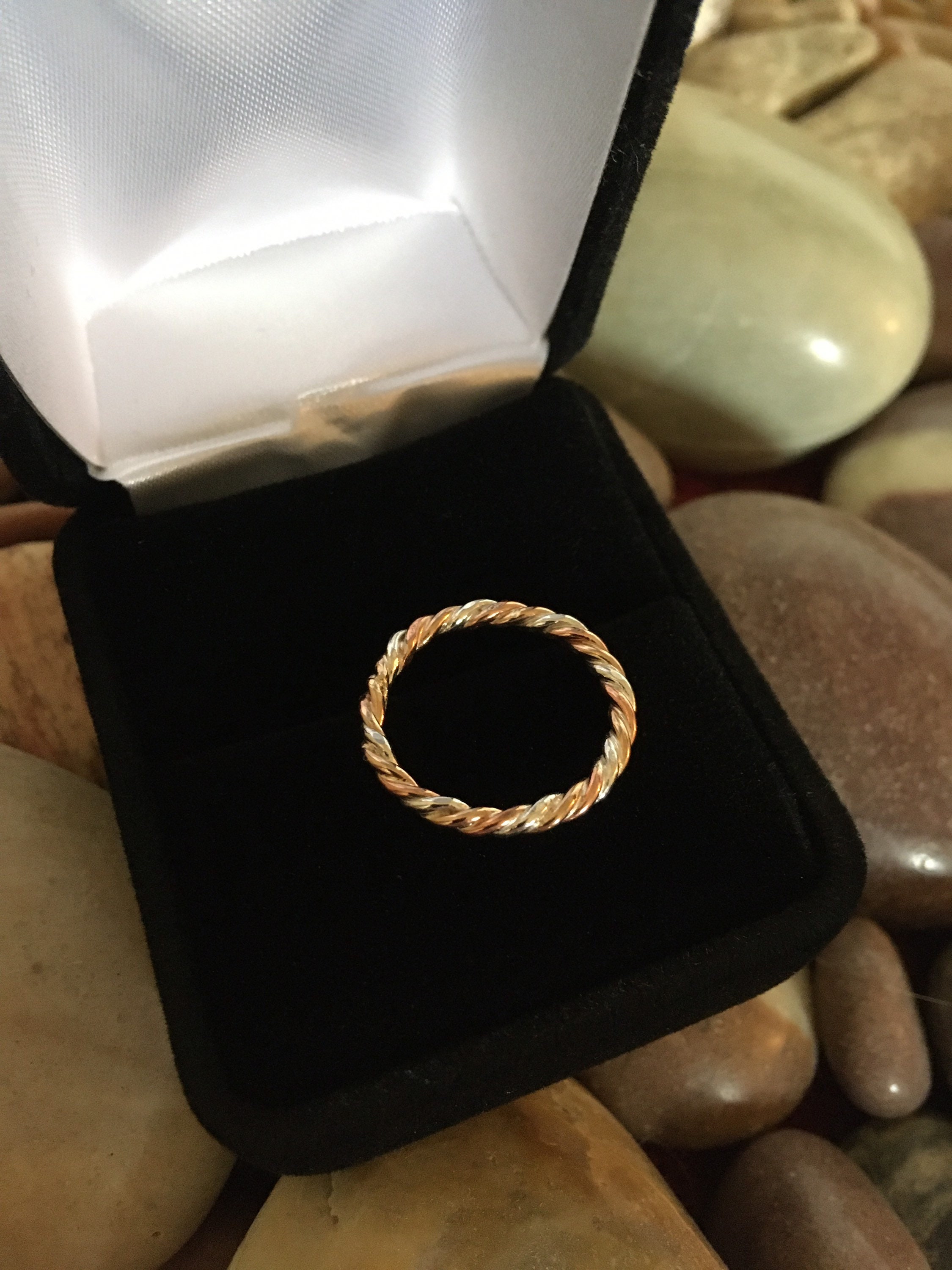 18k Gold, Fine Silver (99.9) and Pure Copper (99.9) Three