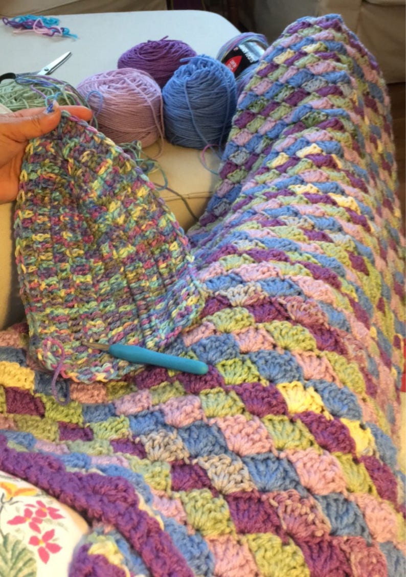 Custom Crocheted usually ready to ship in 5-7 days Mermaid Blanket Children/'s /& 2 Adult/'s sizes