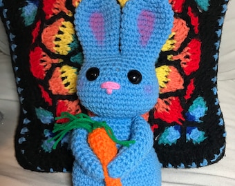 Bunny, Rabbit, Easter Bunny, crochet, amigurumi, stuffed animal, plush bunny, plushy, 12”/ 30cm tall. Customizable.