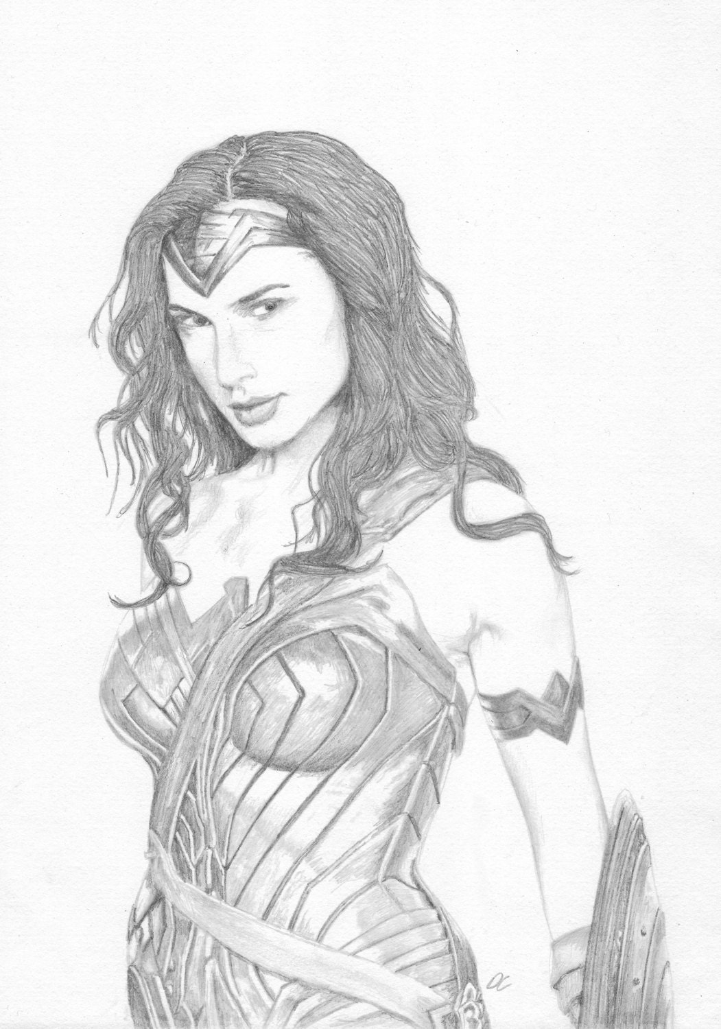 Wonder Woman lápiz de dibujo a la Liga de la justicia - Etsy México Wonder Woman lápiz de dibujo a la Liga de la justicia - Etsy México