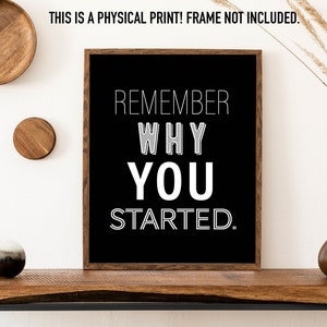 Remember Why You Started Art Print Gym Poster Workout Inspiration Print Gym Prints Fitspo Home Gym Prints Gym Wall Print Trust image 2