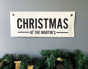 Occhiello di Natale personalizzato Banner Wall Hanging