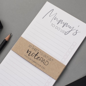 Gepersonaliseerde takenlijst, handgemaakt DL-notitieblok, aankruisvakje takenlijst, gepersonaliseerd cadeau, gepersonaliseerd briefpapier, cadeau-idee,