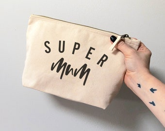 Super Mum Canvas Pouch