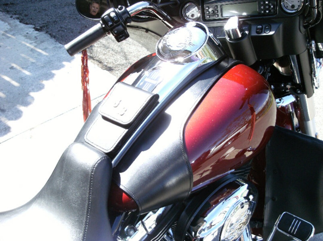 Leather Harley Motorcycle Tank Guard Etsy