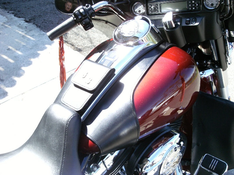 Leather Harley Motorcycle Tank Guard Etsy