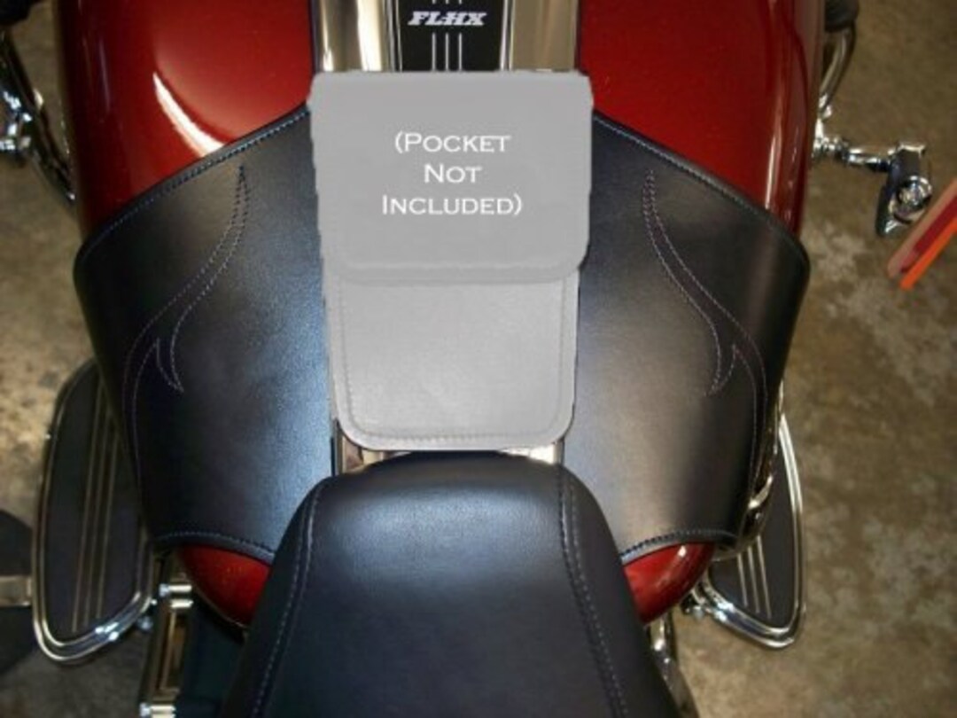 Leather Motorcycle Tank Guard Short Etsy