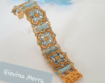 Tutoriel PDF pour le bracelet "Prudence", tutoriel avec Arcos et Tinos, bracelet en perles, ladygioshop, tutoriel avec Arcos, bracelet fait main,