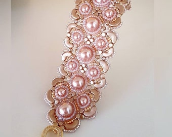 Tutoriel bracelet Maggie, tutoriel bracelet perles, tutoriel Arcos, bracelet perles, Ladygioshop, bracelet élégant