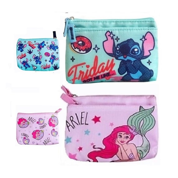 Stitch Disney Set de sacs à cosmétiques à fermeture éclair, 3 pcs