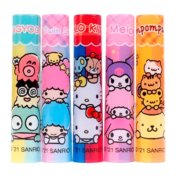 Cartoon Pattern Cute Stationery Set For Students (5pcs)