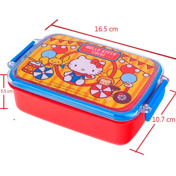 Childrens Lunch Box Cinnamoroll My Melody Cartoon Bento Boxes with 2 Compartments, Blue