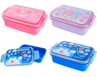 Kawaii BPA Free Plastic Lunch Box Bento Snack Food Container Sealing Storage Case with Rremovable/Adjustable Compartment