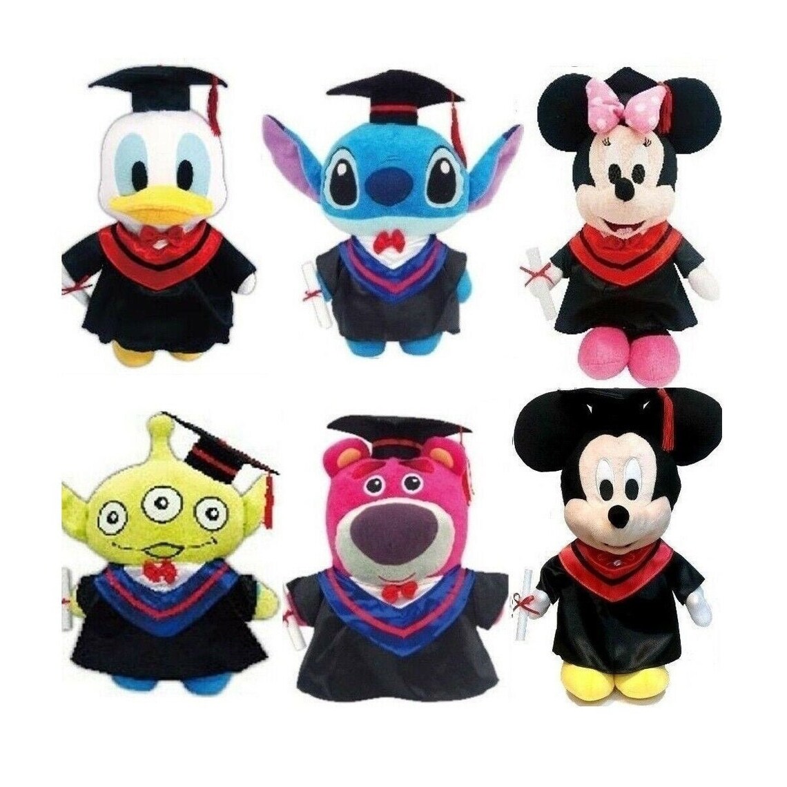 14 23 Disney Graduation Plush Figure Grad Gift Etsy