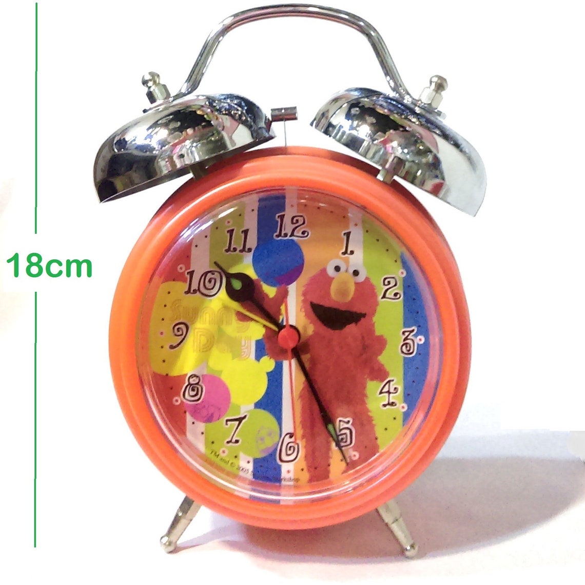 Sesame Street Elmo Twin Bell Alarm Clock W/ Silent Sweep Etsy