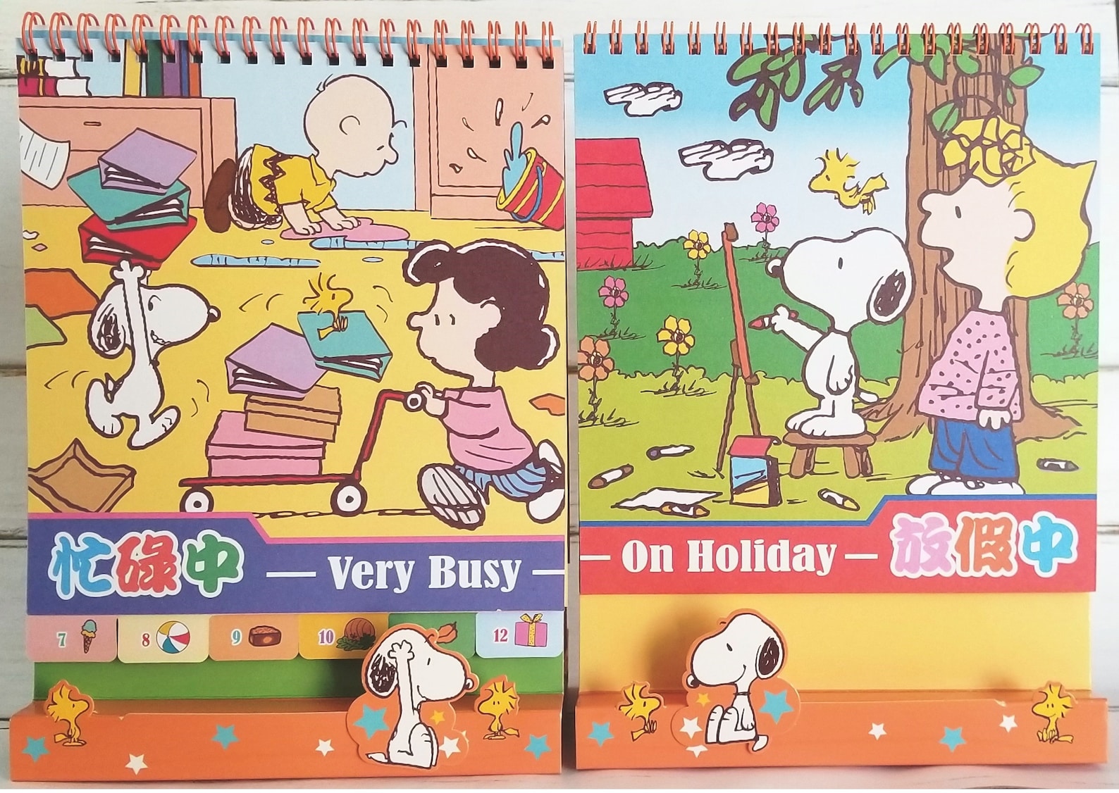 2022 Glitter Cover 3D Snoopy Monthly Yearly Desk Calendar | Etsy UK