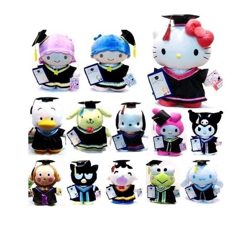 Sanrio Characters 12 Celebration Soft Stuffed Animal Plush Toy (1PC)