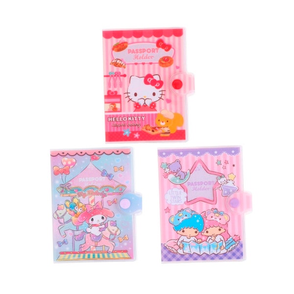 Étui à paillettes Kawaii Passport Wallet Organisateur de voyage Cartes de crédit pour carte d'identité Porte-monnaie avec étui zippé