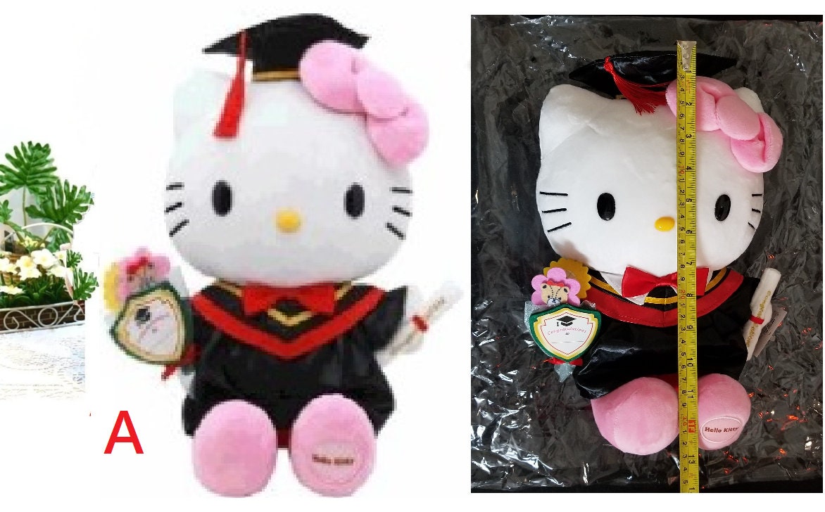 Graduation top cat plush
